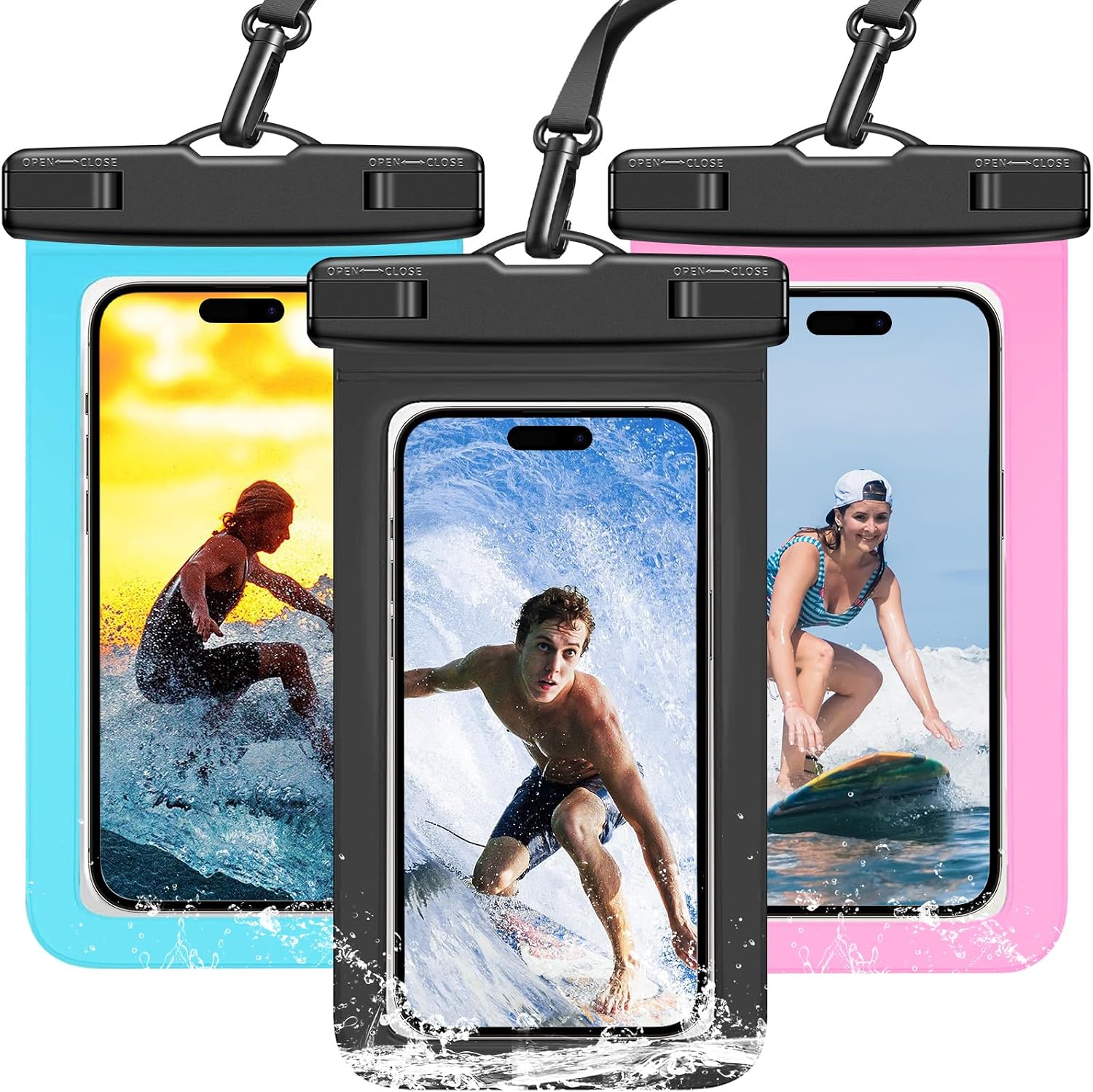 3팩 멀티컬러 IPX8 방수폰 파우치 HD 터치스크린  - Fishing Bag Waterproof 리뷰 및 가격