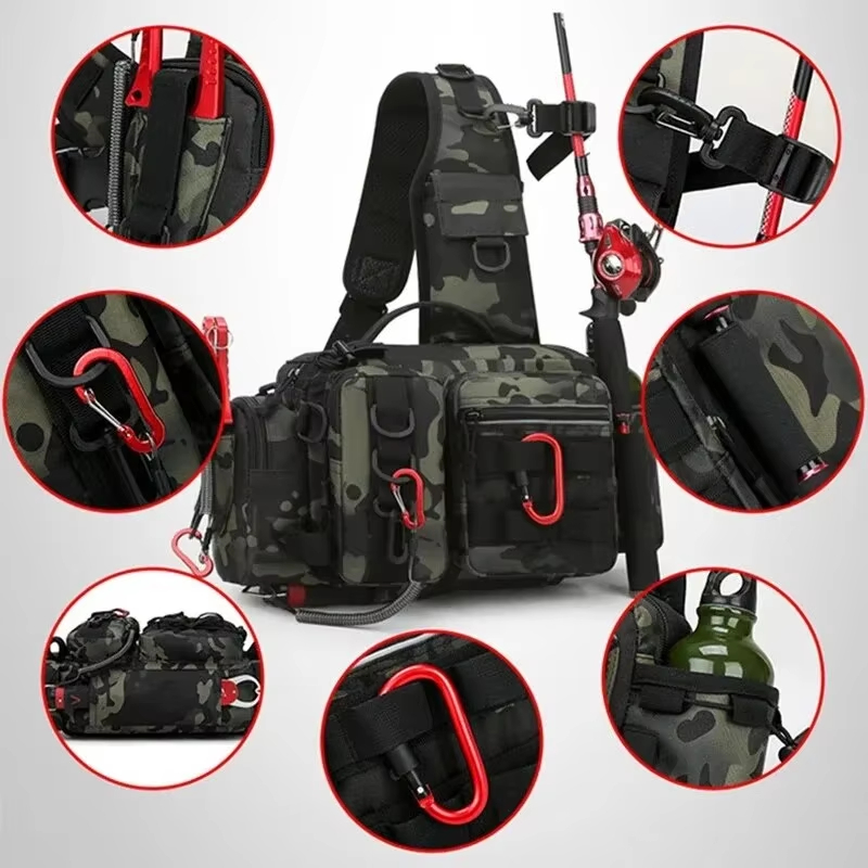 야외 전술 캠핑 등산 허리 슬링백 크로스바디 낚시 용품 - Fishing Backpack 리뷰 및 가격